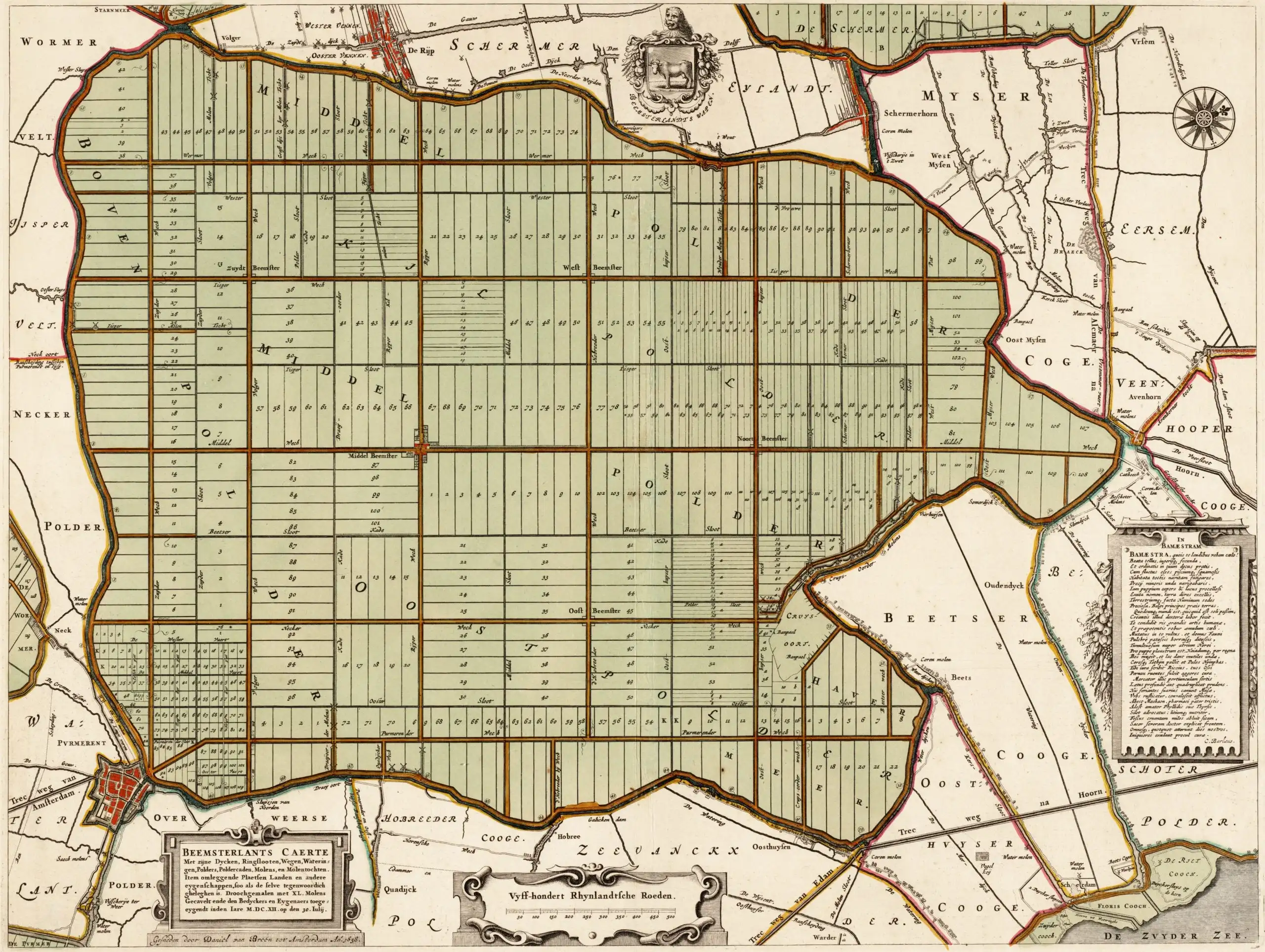 Kaart van de Beemster